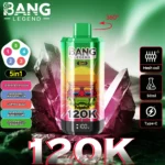 Bang-Legend-120000-120K-Puffs-5-in-1-Flavors-strawberry-kiwi-blueberry-watermelon-bear-fudge-blueberry-bubble-gum-sour-mango-pineapple