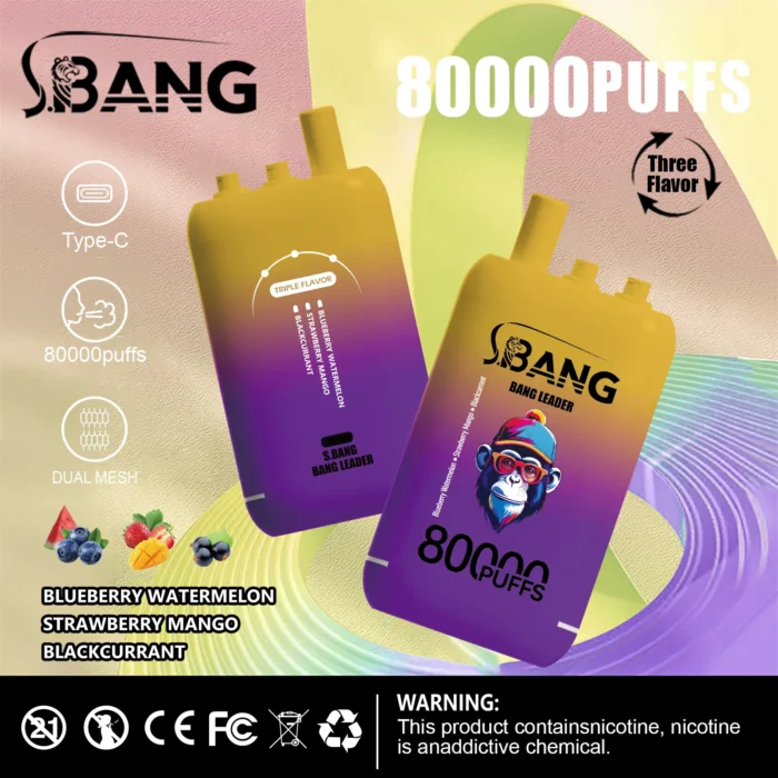 vape-bang-leader-80000-80k-puffs-blueberry-watermelon-strawberry-mango-blackcurrant