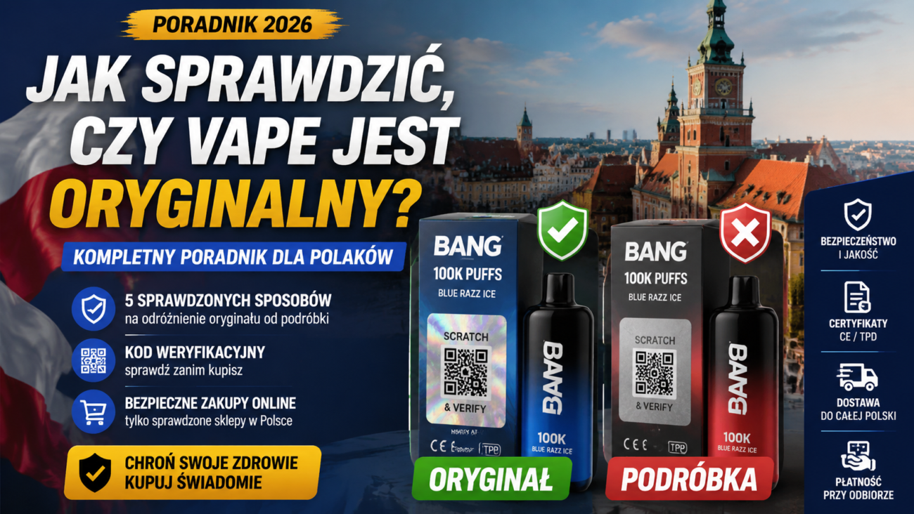 Jak sprawdzić czy vape jest oryginalny — kompletny poradnik na 2026