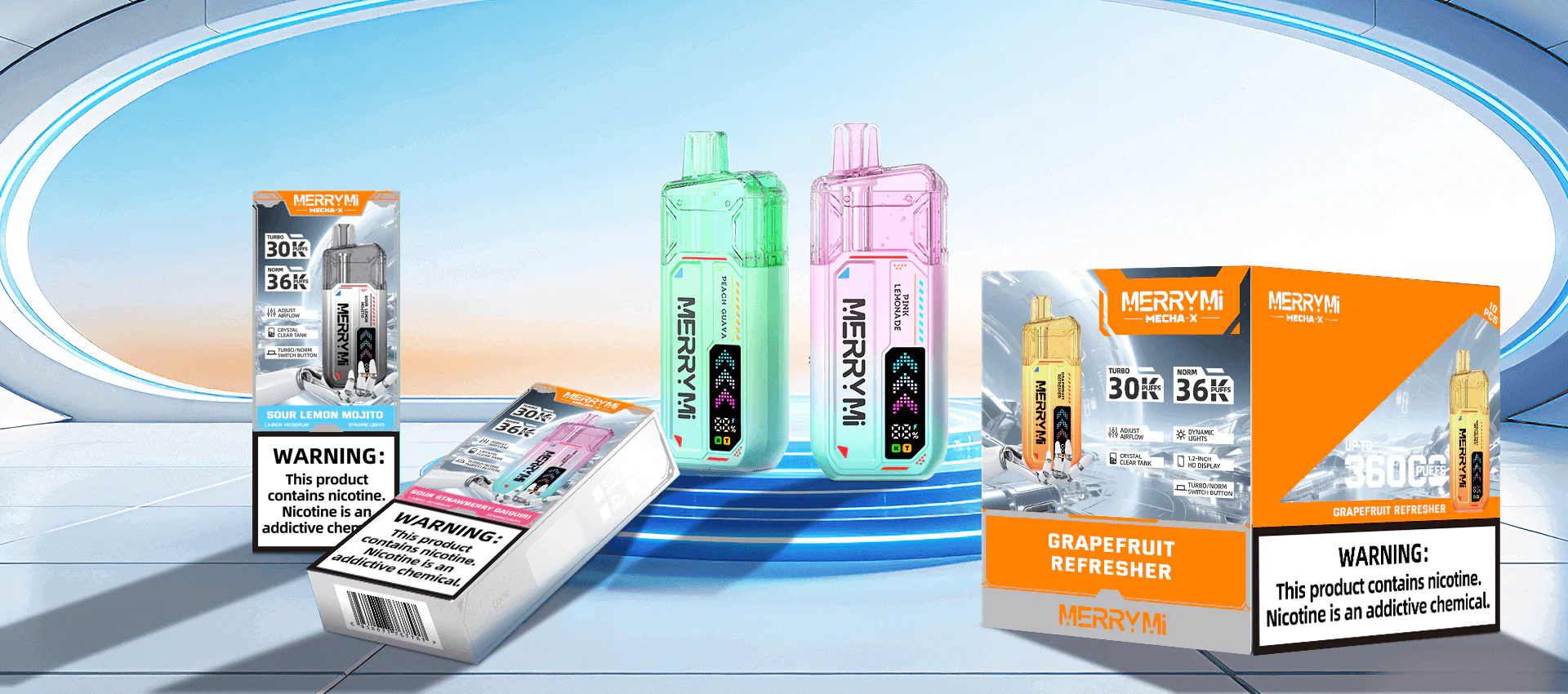 Merry Mi MECHA X – Crystal Clear Tank i dostawa do całej Polski | Vapowo