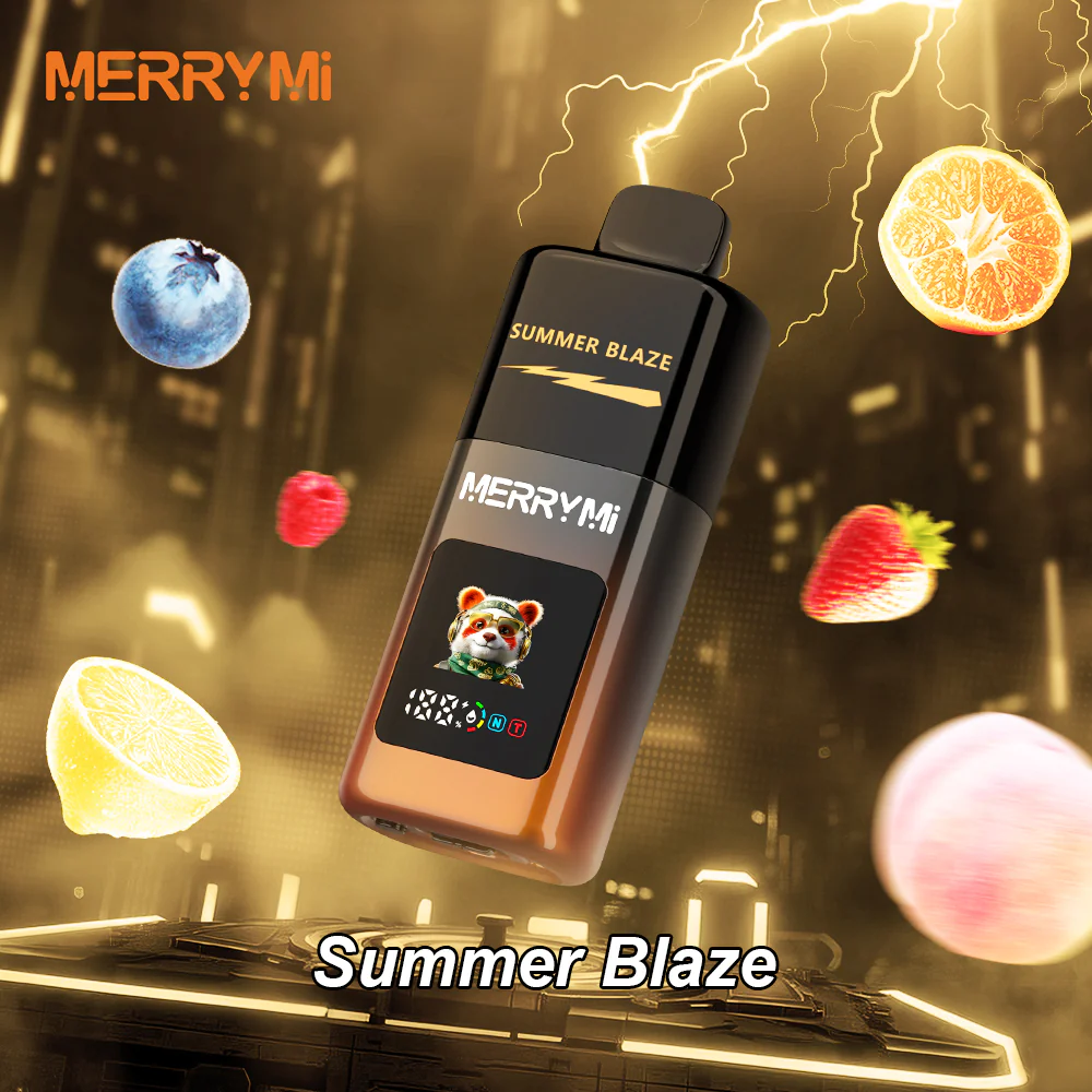 Merry Mi Panda Mecha Pro 35000 Puffs ze Smart Display