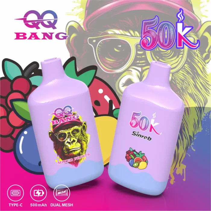 QQ Bang 50000 Puffs - jednorazowy e-papieros USB-C - obrazek 7