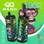 QQ Bang 180K Puffs - zestaw smakow Passionfruit / Pineapple / Peach Ice / Apple Ice / Blueberry / Peach / Raspberry / Grape
