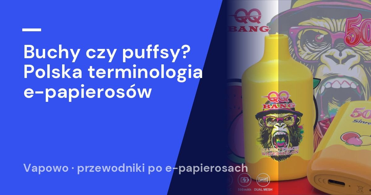 Buchy czy puffsy? Polska terminologia e-papierosów